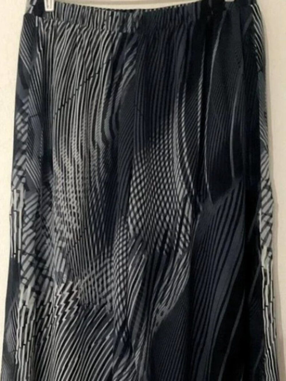 NEW DIRECTIONS PLISSÉ GEOMETRIC WIDE LEG GAUCHO PANTS SPLIT SKIRT PLUS 2X LIKE N - Picture 5 of 8